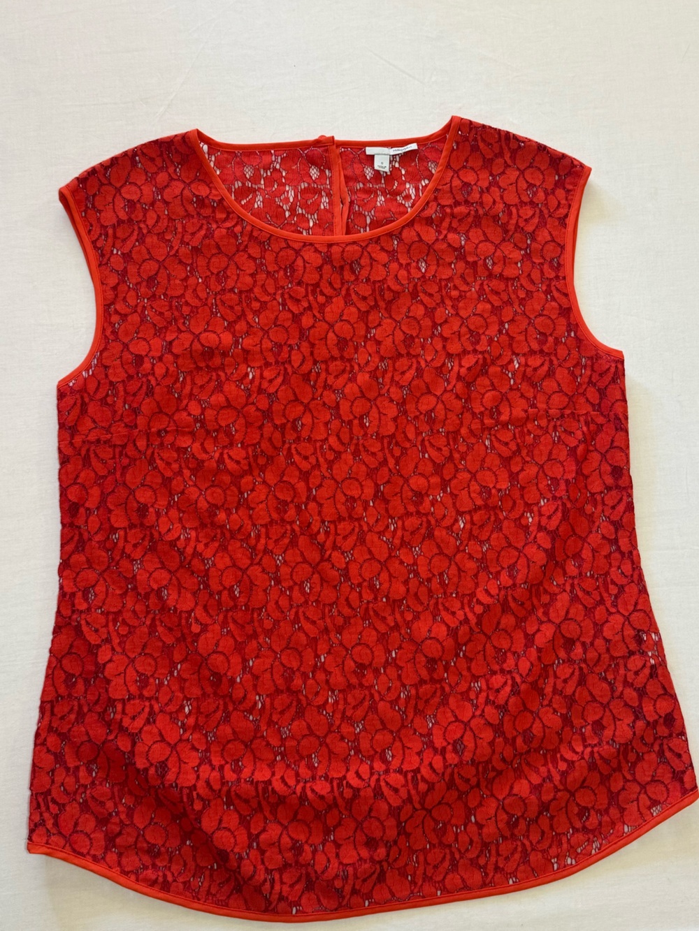 Halogen Red Lace Sleeveless Camisole